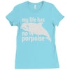 no porpoise Ladies Fitted T-Shirt