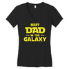 Best Dad in the Galaxy Women's V-Neck T-Shirt