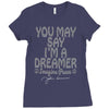 ohn lennon you may say... Ladies Fitted T-Shirt