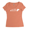 'evolution motorcycle' funny Women's Triblend Scoop T-shirt