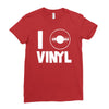 i love vinyl Ladies Fitted T-Shirt