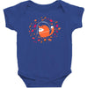 happy space fox   porky roebuck Baby Bodysuit