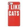 i like cats iPhone 7 Case