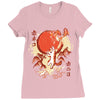 red skies Ladies Fitted T-Shirt