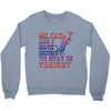 my cat and i stay in tonight Crewneck Sweatshirt