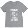 Back Of I Have A Crazy Mother And I am not Afraid To Use Her V-Neck Tee