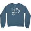 cheshire cat alice in wonderland funny Crewneck Sweatshirt