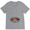 February Peeking Out Asian Baby Boy V-Neck Tee