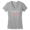 i nominate you for the dumpster full of aids needles challenge Women's V-Neck T-Shirt