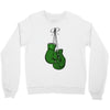 liver cancer boxing glover Crewneck Sweatshirt