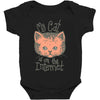 my cat is on the internet Baby Bodysuit