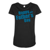 happy father's day 2 Maternity Scoop Neck T-shirt