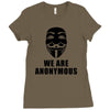 we are anonymous tshirt pipa sopa acta v for vendetta hacker's t shirt Ladies Fitted T-Shirt