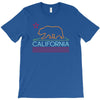 neon sign california republic flag bear T-Shirt