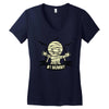 mummy monster Women's V-Neck T-Shirt