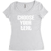 personalised Women's Triblend Scoop T-shirt