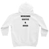 weekends coffee and dogs back Youth Hoodie