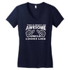 this is what an awesome uncle looks like   mens funny father's day Women's V-Neck T-Shirt