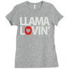 llama lovin' lover Ladies Fitted T-Shirt