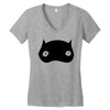 black owl Women's V-Neck T-Shirt