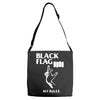 black flag Adjustable Strap Totes
