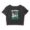my husky is in charge! Crop Top
