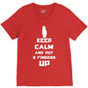 Keep Calm And Put 3 Fingers Up V-Neck Tee