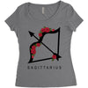 sagittarius rose Women's Triblend Scoop T-shirt