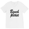 beach please V-Neck Tee