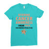 wear peach for uterine cancer Ladies Fitted T-Shirt