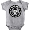 badass bad angry primate Baby Bodysuit