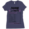 June Girl Facts Cancer Ladies Fitted T-Shirt