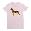 tiger pattern Ladies Fitted T-Shirt