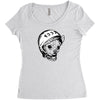 Astronaut Dog Women's Triblend Scoop T-shirt
