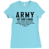 Army Of The Lord Christian T Shirts Bible Verse Ladies Fitted T-Shirt