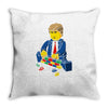 build a wall trump 2016 Throw Pillow