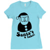 santa's a fake! Ladies Fitted T-Shirt