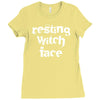 resting witch face Ladies Fitted T-Shirt