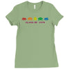 funny retro space invaders 'class of 1978' Ladies Fitted T-Shirt