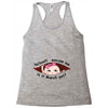 March Peeking Out Asian Baby Girl Racerback Tank