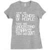 there are 10 kinds of people Ladies Fitted T-Shirt