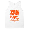 we are the 99% t shirt occupy wall street anti corporate greed black Tank Top