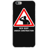 body under construction road sign iPhone 6/6s Case