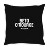 Beto O'rourke Texas Throw Pillow