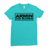armin van buuren black logo Ladies Fitted T-Shirt