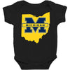 ohio for michigan Baby Bodysuit