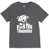 ted fuck you thunder V-Neck Tee
