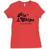 pie and chips   food of the gods Ladies Fitted T-Shirt