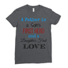 father is a son's first hero Ladies Fitted T-Shirt