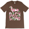 dachshund floral T-Shirt